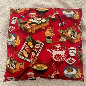 SOLD - Sushi Pillow 🍣 🍱 Home Decor Japanese Homemade